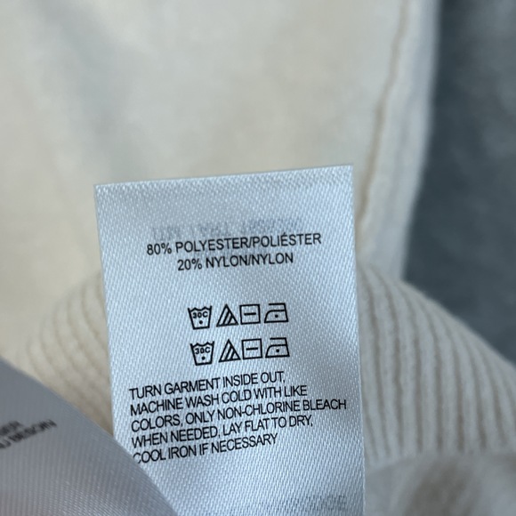 Lucky Brand Women's XXL Pullover Sweater v-neck cream e0830 - Picture 5 of 6